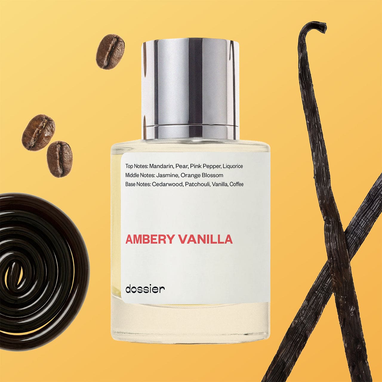 Dossier - Ambery Vanilla - Inspired by Black Opium - Women EDP | 1.7 fl oz (50ml) - Vanilla Perfume - Ambery Vanilla Eau de Parfum for Women - Vanilla Body Spray, Long-Lasting, Vegan